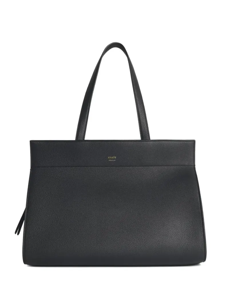 Khaite Schultertasche mit doppeltem Henkel in Schwarz