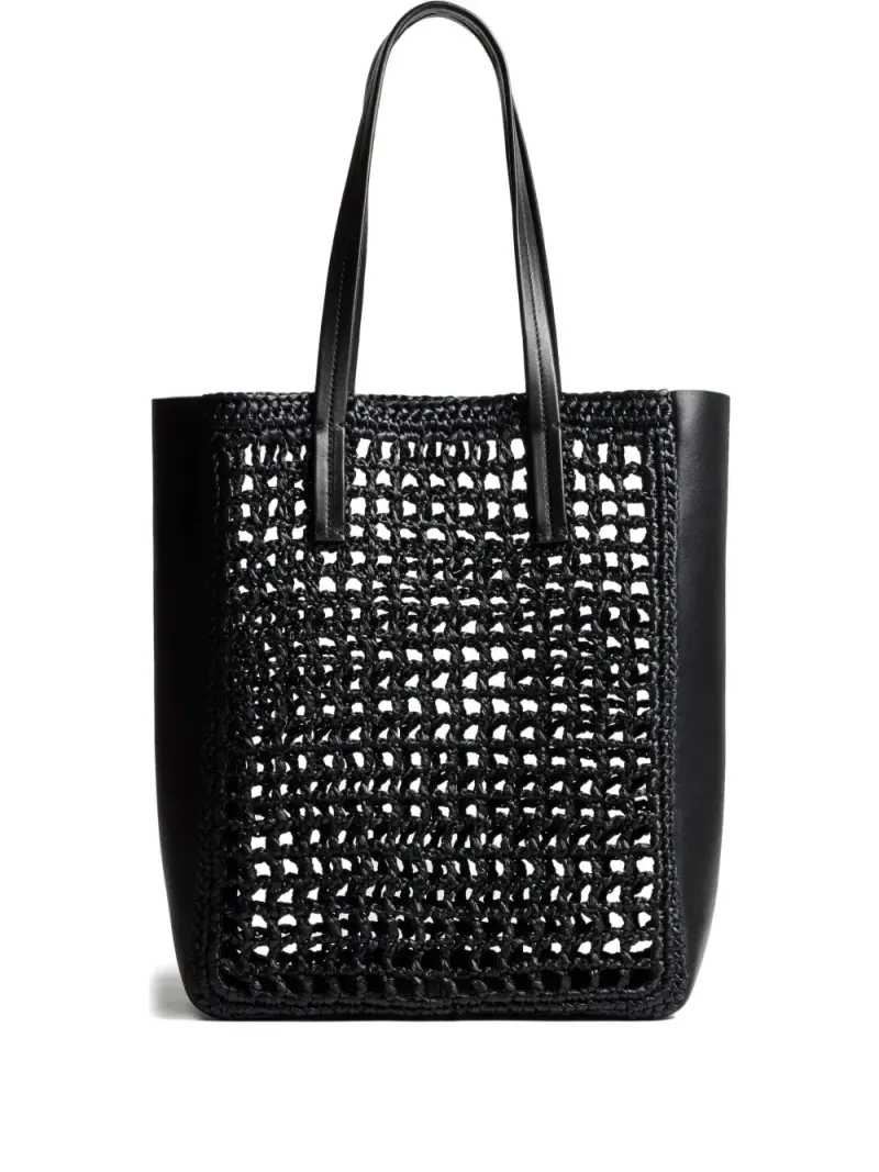 Khaite Kleiner Zoe Tote Bag mit gewebtem Einsatz