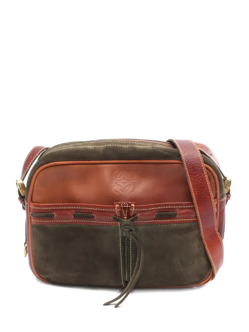 Loewe 2000s Anagram Schultertasche in Braun