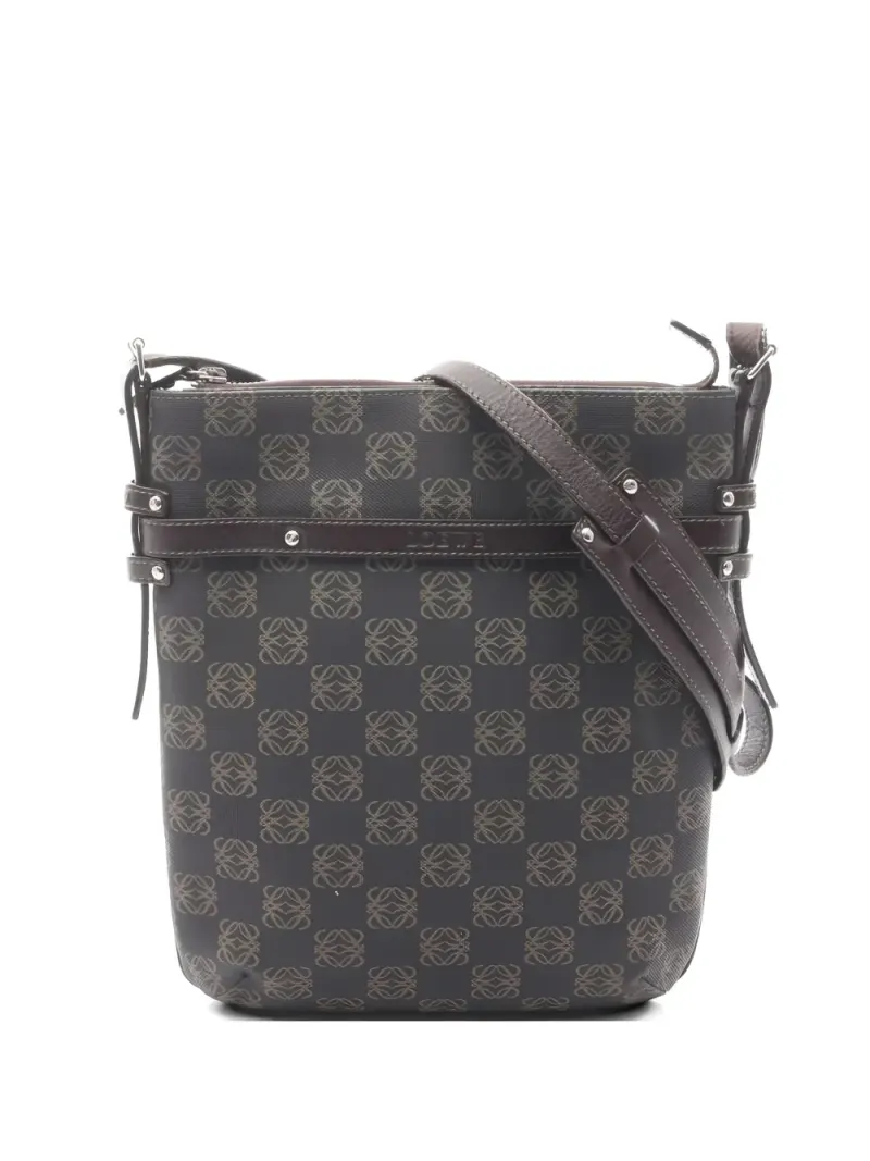 Loewe 2000s Anagram Schultertasche in Braun