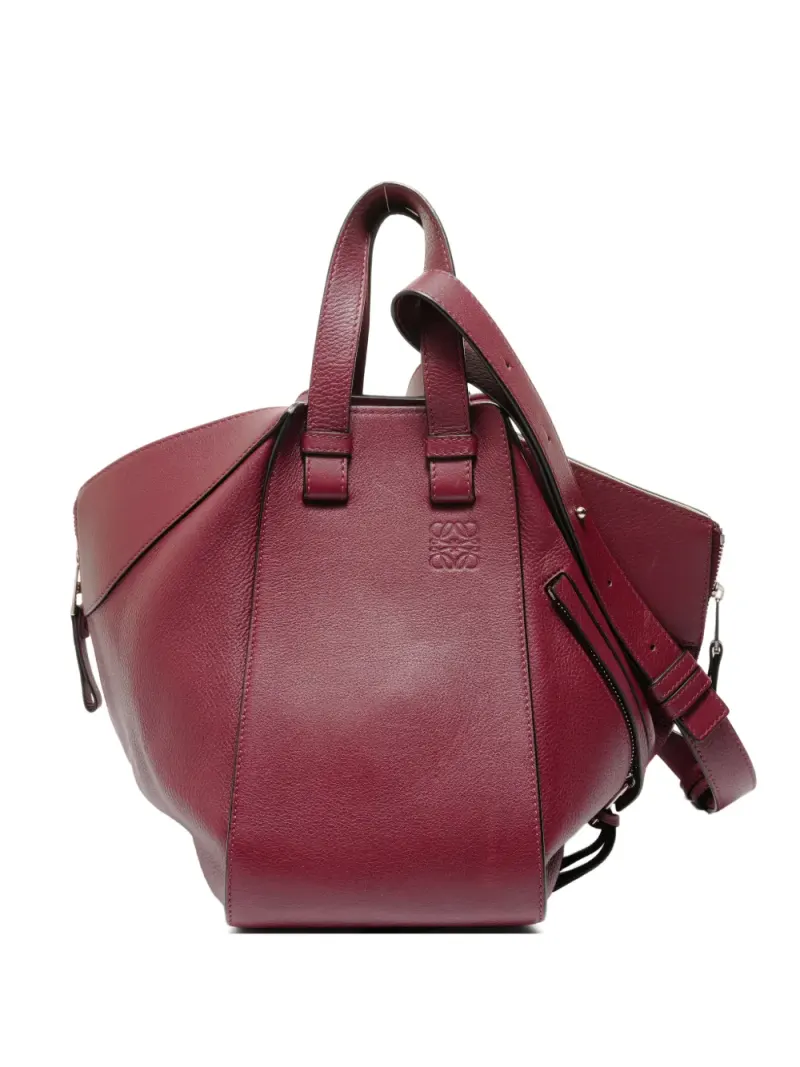 Loewe 2016-2018s large Hammock leather tote bag in Rot