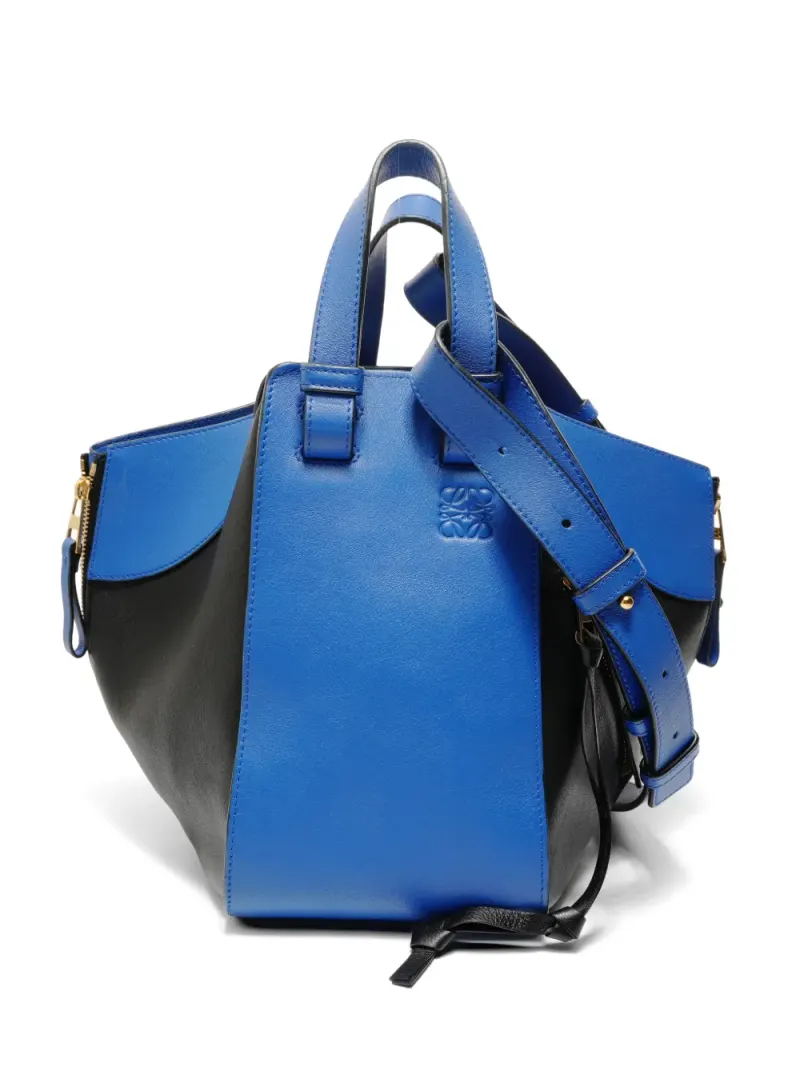 Loewe 2016-2018s large Hammock leather tote bag in Blau