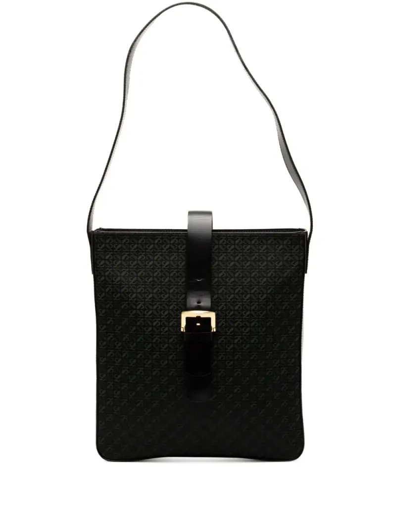 Loewe 20th Century Anagram Schultertasche aus Canvas in Schwarz