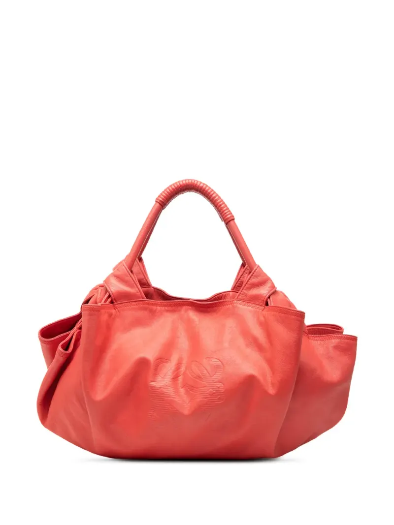 Loewe 2007 Aire Tasche aus Nappaleder in Rot Nappa-Leder