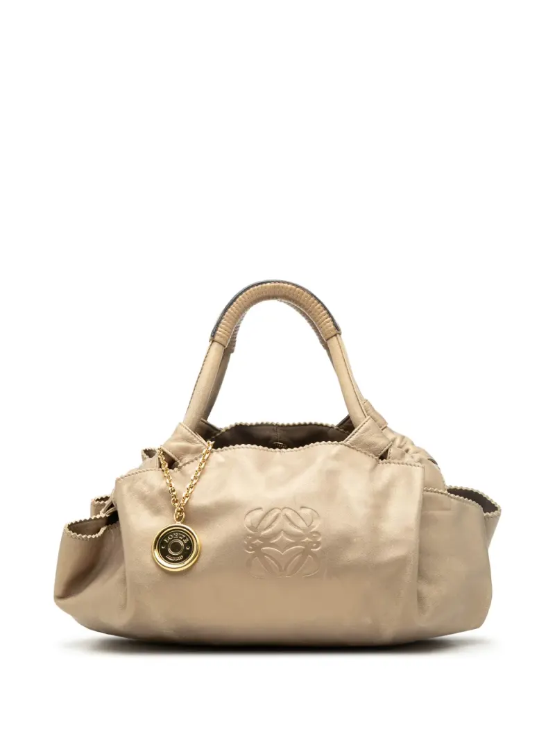 Loewe 2010 Aire Tasche aus Nappaleder im Metallic-Look in Gold Nappa-Leder