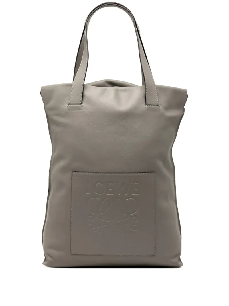 Loewe 2007 Anagram Shopper Tote Bag in Grau