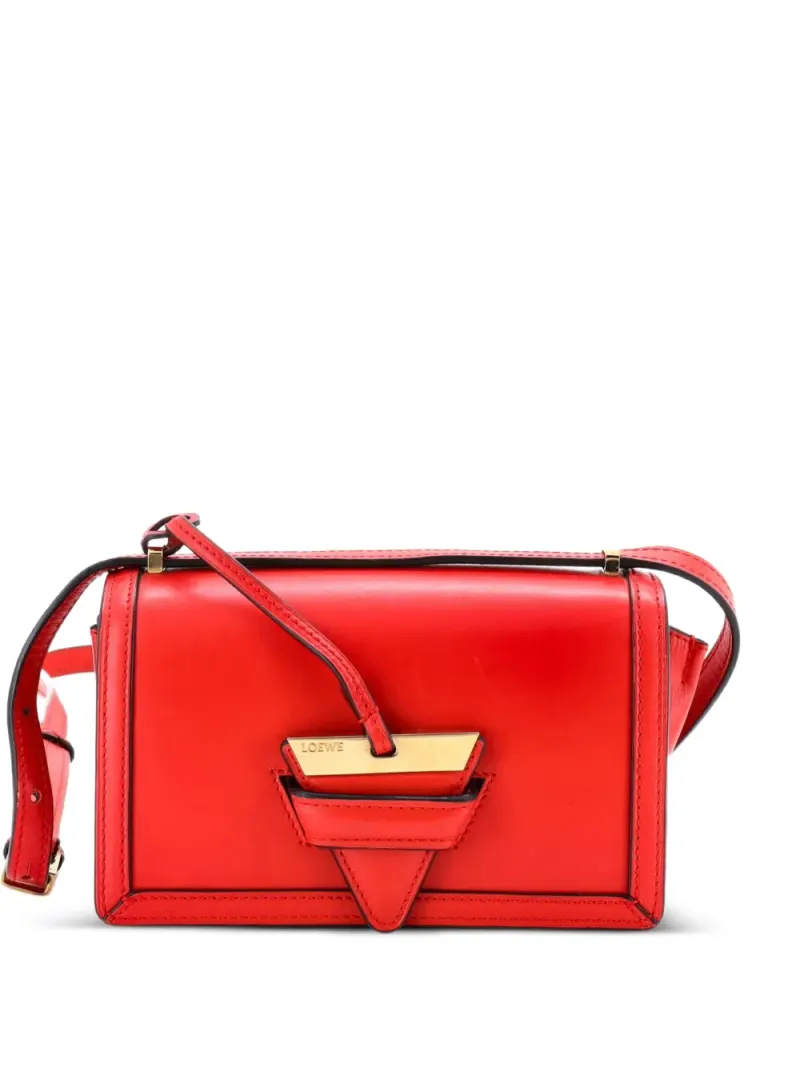 Loewe Kleine Barcelona Schultertasche in Rot