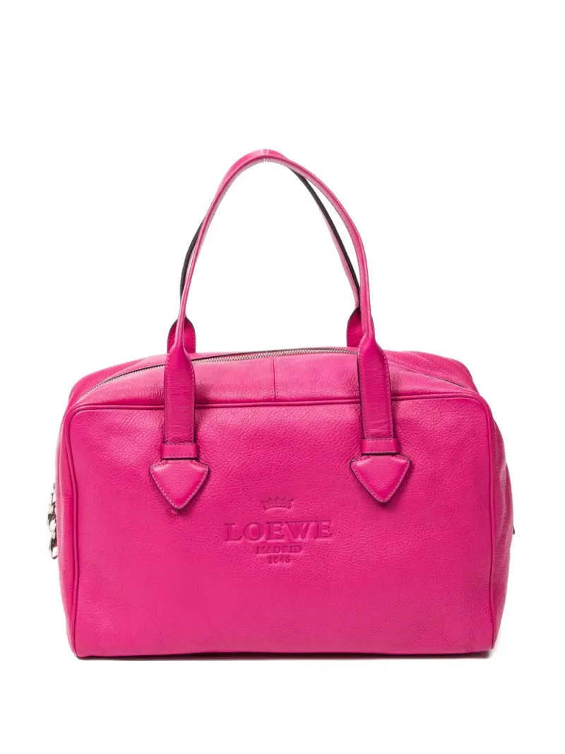 Loewe Boston Tote Bag mit Logo-Prägung in Rosa