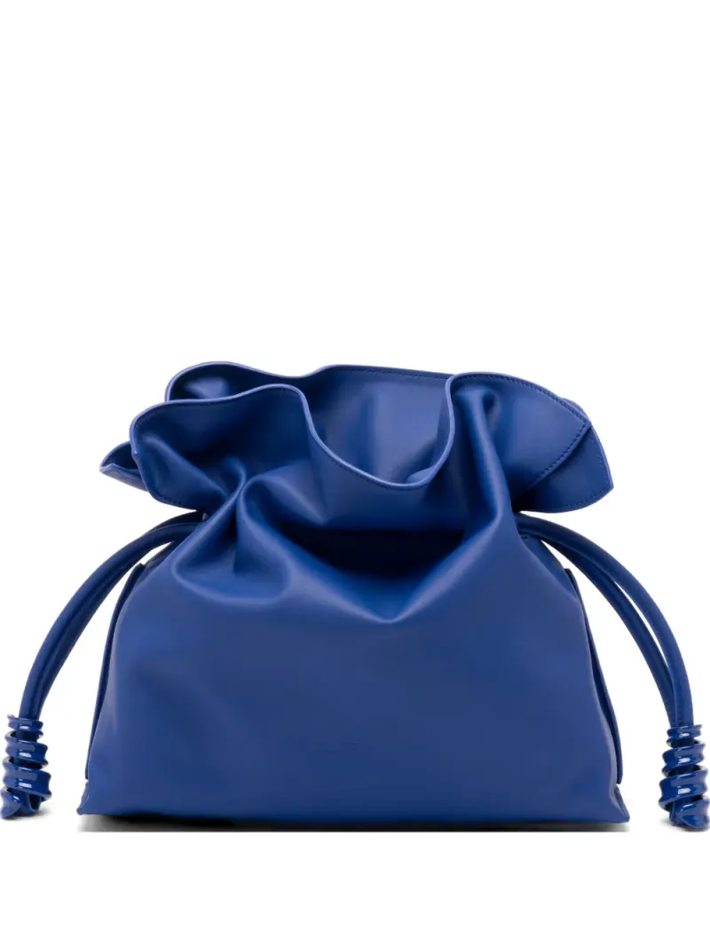 Loewe medium Flamenco leather cross body bag in Blau