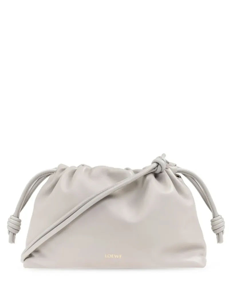 Loewe Mittelgroße 'Flamenco' Schultertasche in Grau