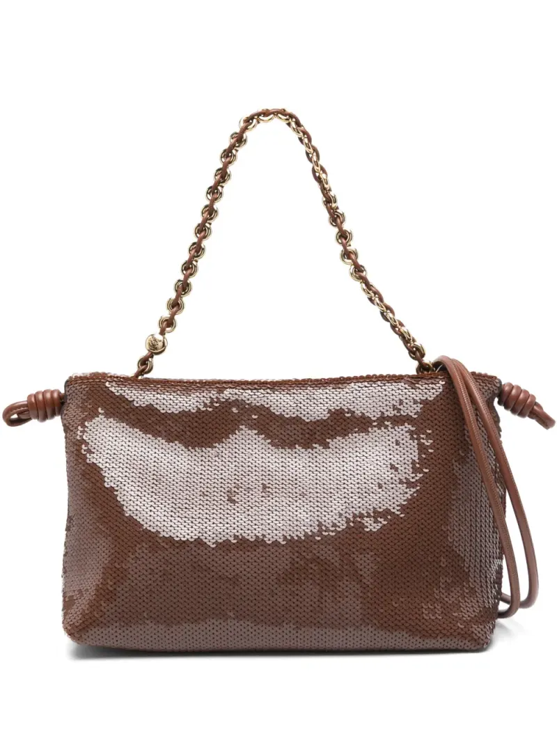 Loewe Flamenco Schultertasche in Braun