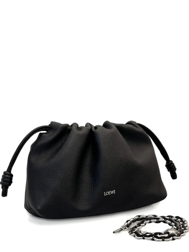 Loewe Mittelgroße Flamenco Clutch in Schwarz