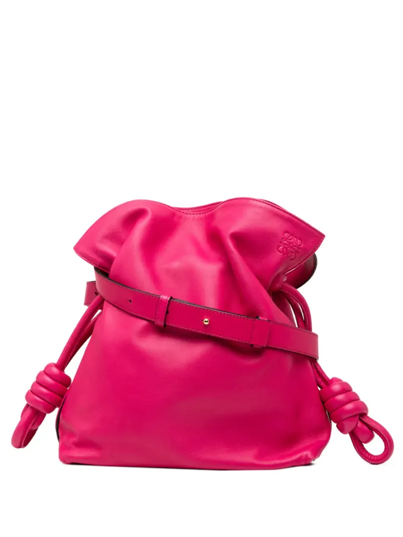 Loewe 2016 Flamenco Umhängetasche aus Nappaleder mit Quasten 22cm in Rosa Nappa-Leder