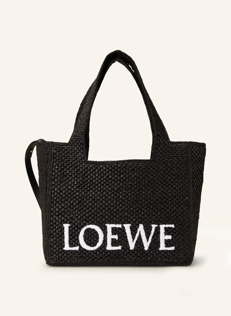 Loewe Font Tote Medium in schwarz – Shopper