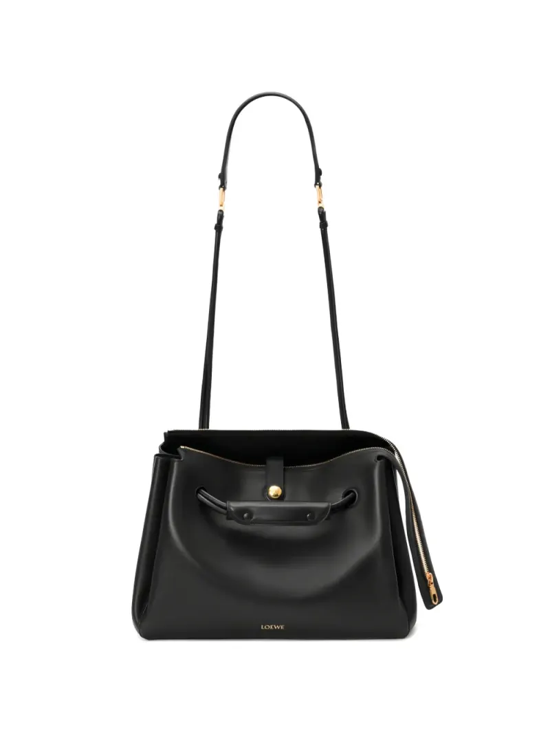 Loewe Große Madrid Schultertasche in Schwarz