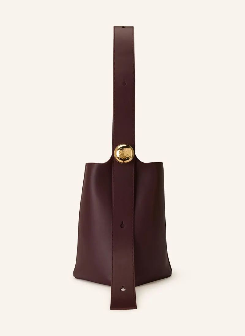 Loewe Pebble Bucket Medium in rot – Handtasche