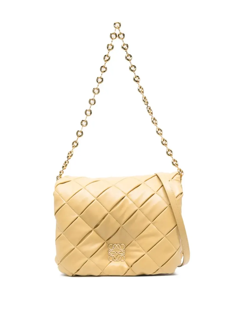 Loewe Puffer Goya Schultertasche in Nude