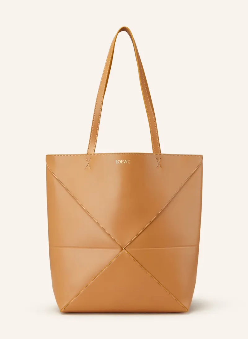 Loewe Puzzle Fold in beige – Shopper