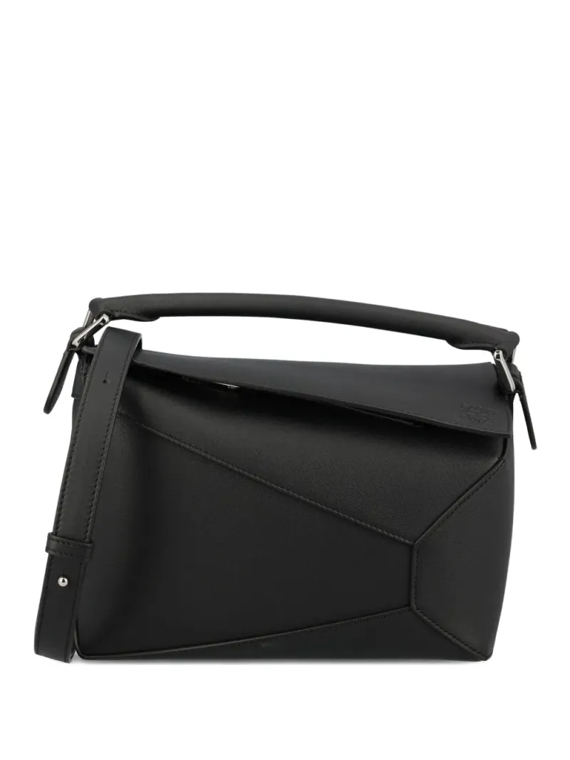 Loewe Kleine Puzzle Handtasche in Schwarz