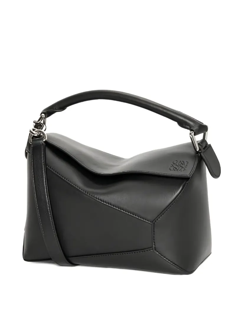 Loewe Kleine Puzzle Handtasche in Schwarz