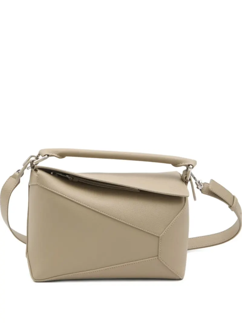 Loewe Kleine Puzzle Handtasche in Nude