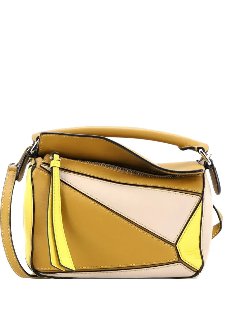 Loewe Mini Puzzle Umhängetasche aus Leder Mini in Nude