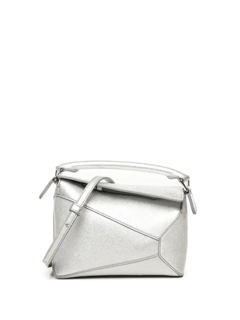 Loewe Snail Dice Schultertasche in Silber