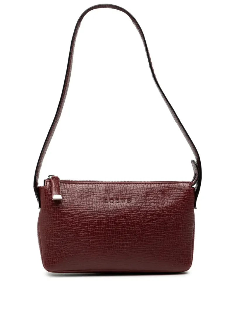 Loewe 2000-2020 Strukturierte Schultertasche in Rot