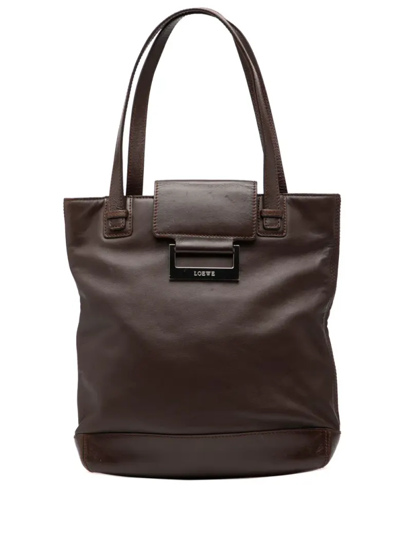 Loewe 2003 Tote Bag aus Leder in Braun