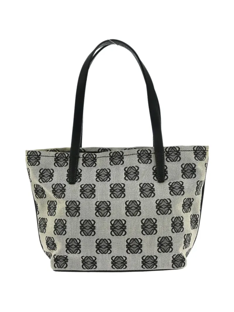Loewe 2009 Tote Handtasche mit Canvas-Muster in Nude
