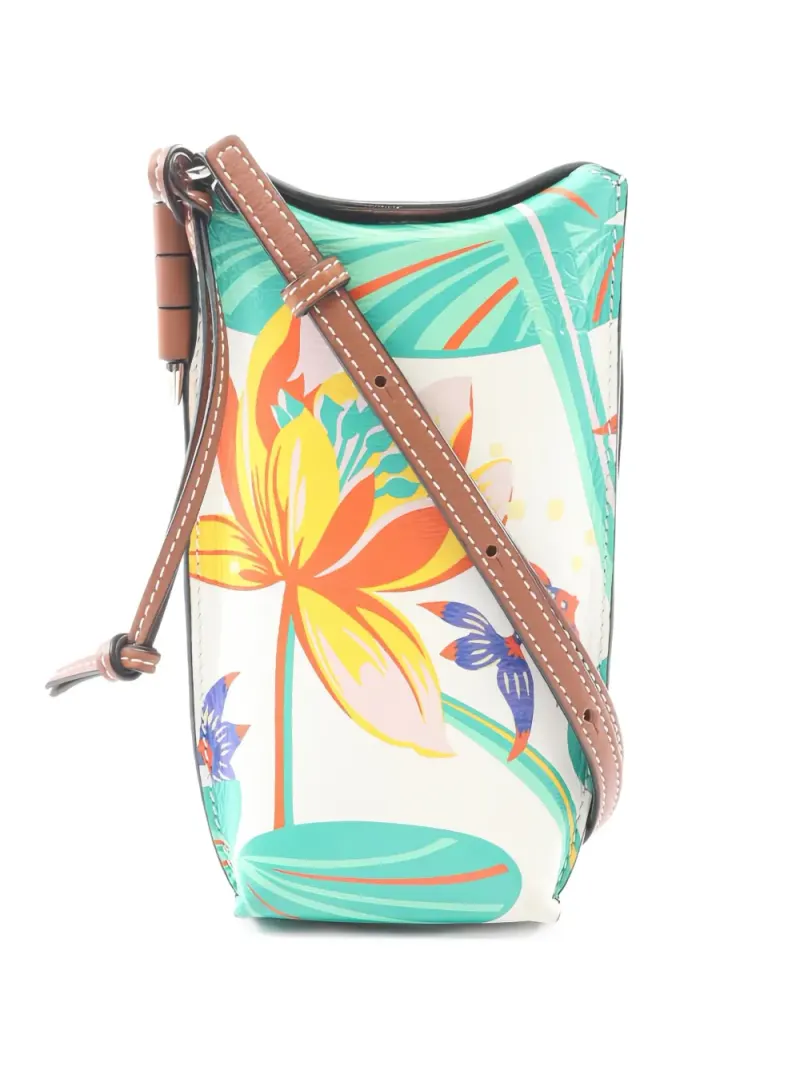 Loewe x Paula's Ibiza 2000s Waterlily Schultertasche in Weiß