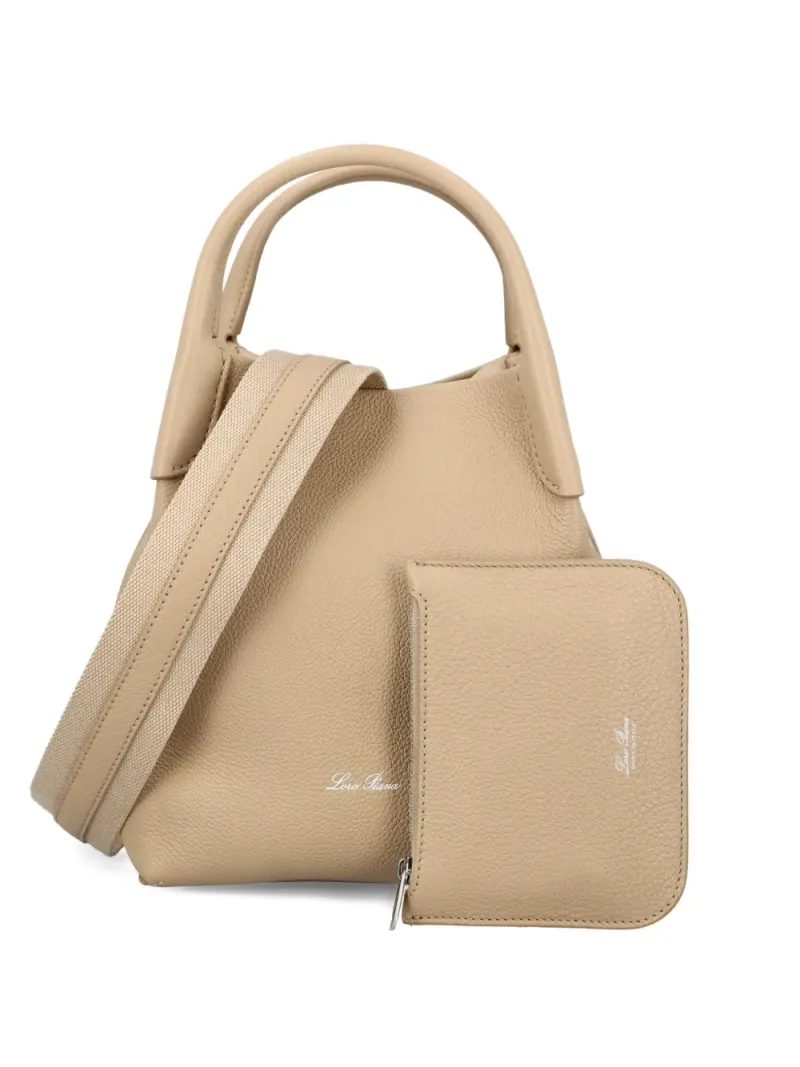 Loro Piana Kleiner Bale Tote Bag in Nude