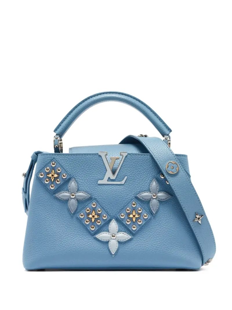 Louis Vuitton Capucines Henkeltasche in Blau