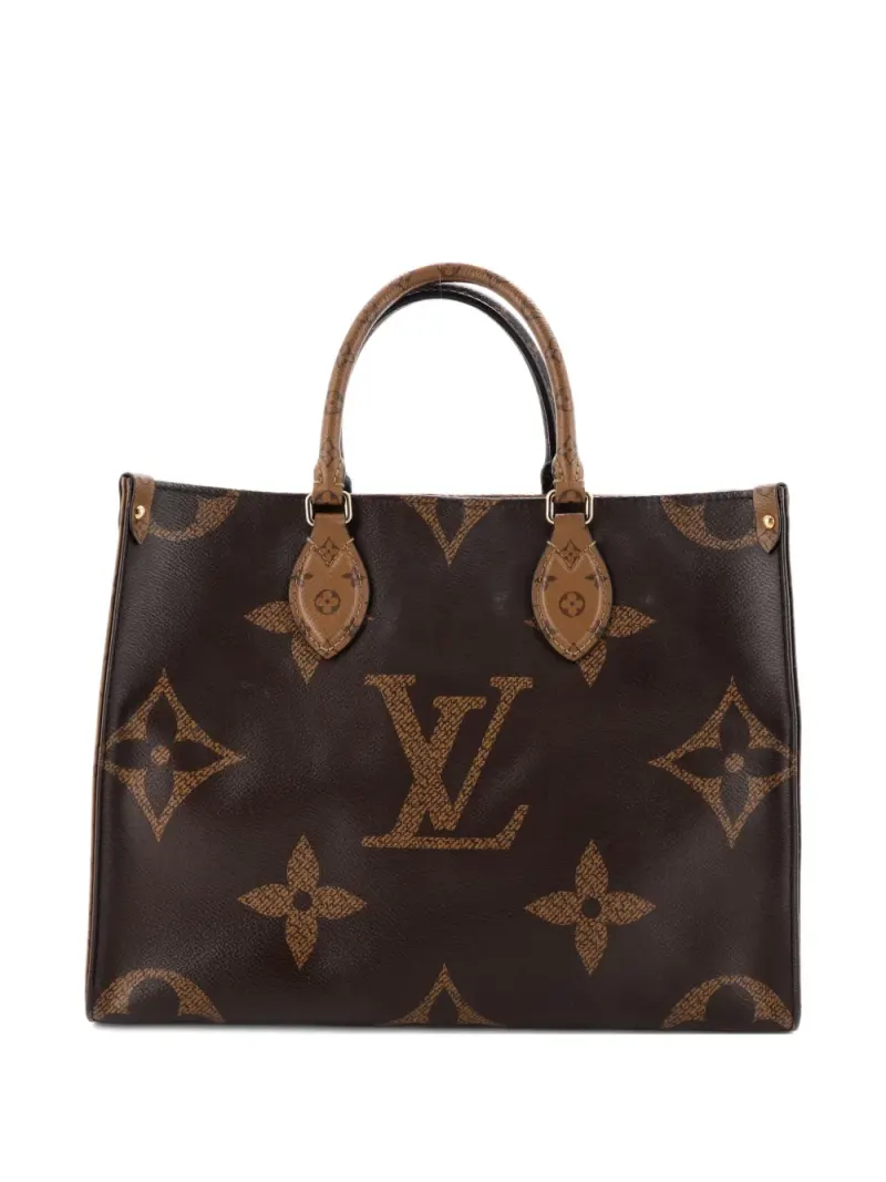 Louis Vuitton Onthego MM in Braun Monogram-Leder – Tote