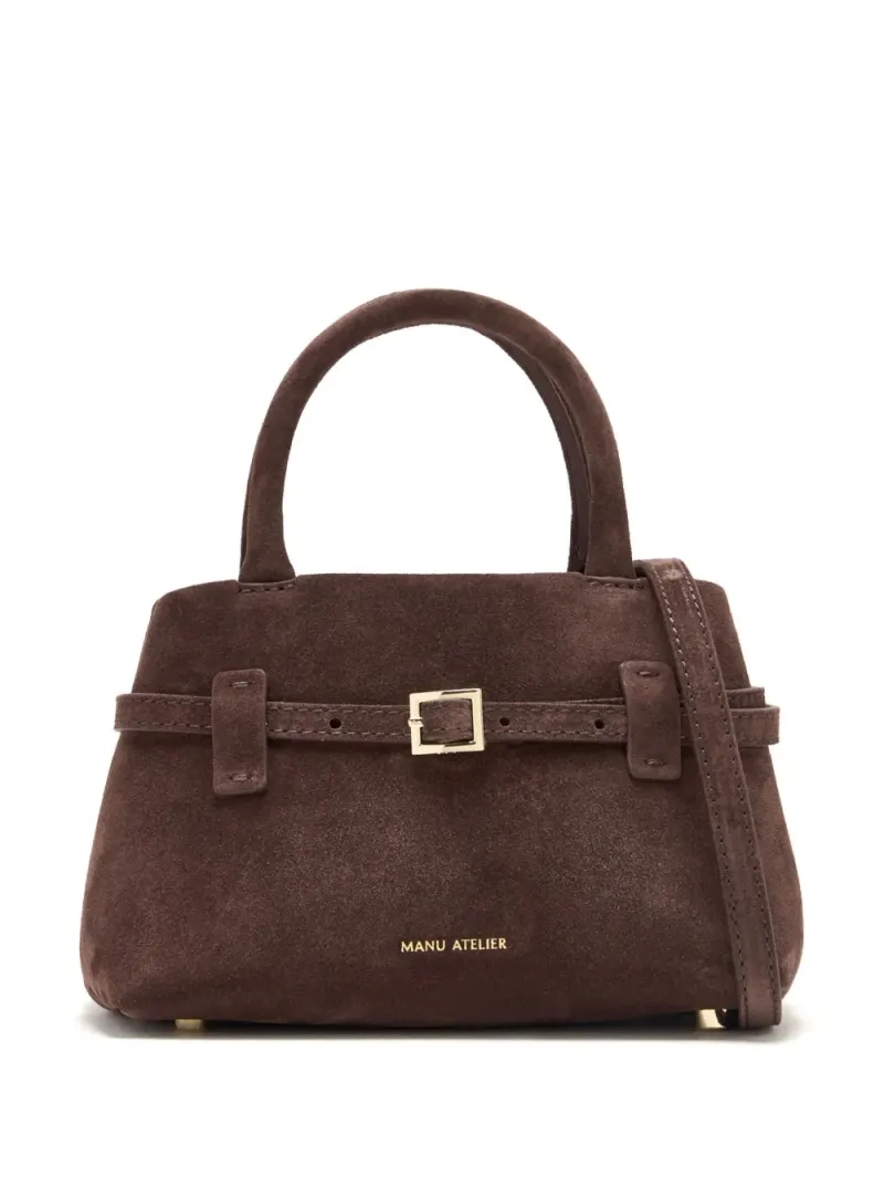 Manu Atelier Handtasche aus Leder in Braun