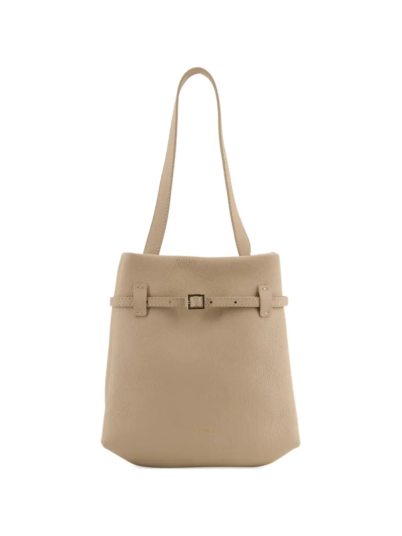 Manu Atelier Mini Tote du Jour Schultertasche mit Schnalle Mini in Nude