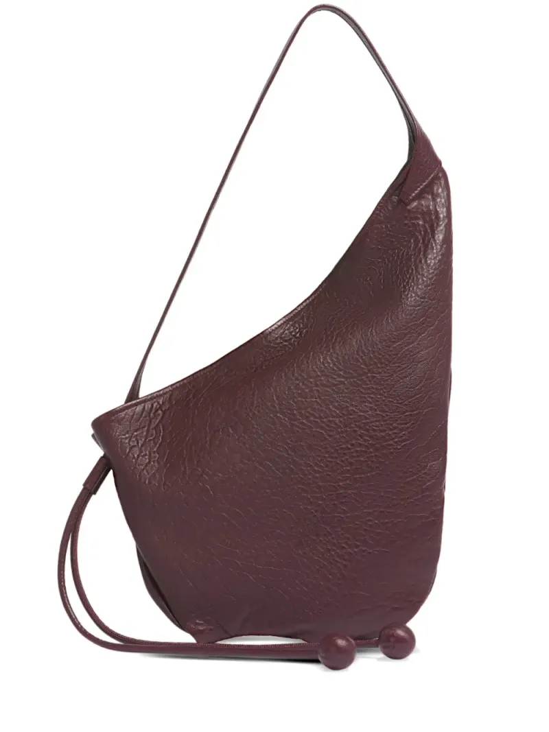 Marni Kleine Baubles Schultertasche mit Kordelzug in Rot