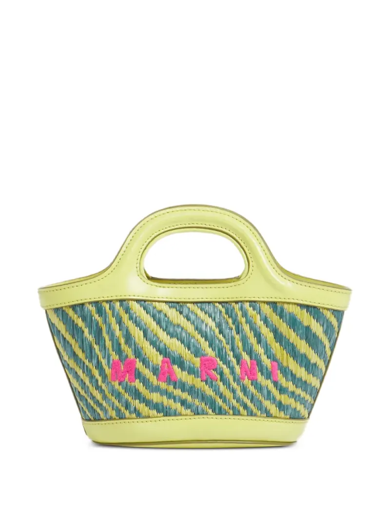 Marni Bestickte Tasche mit Wellenmuster