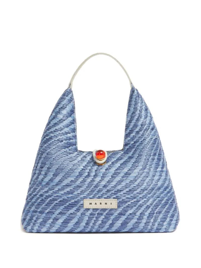 Marni Cabochon-Tote Bag mit Wellenmuster