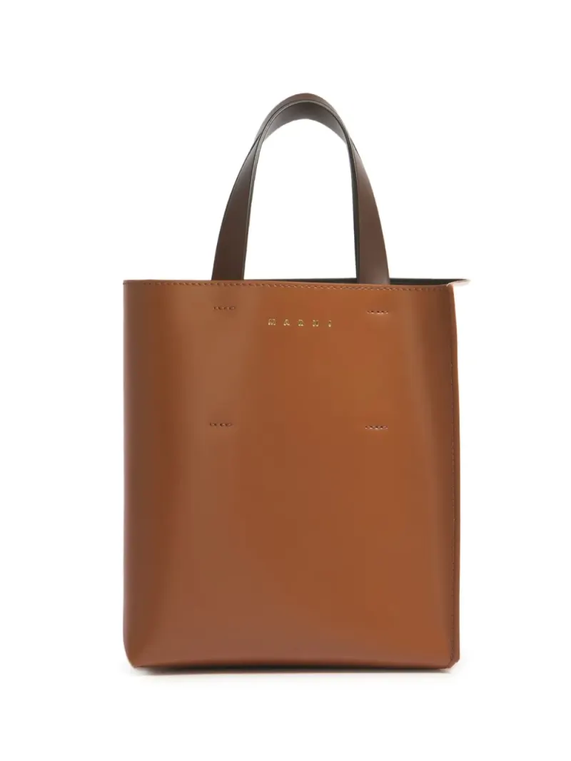 Marni Mini Museo Tote Bag Mini in Braun