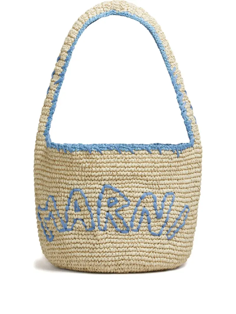 Marni Nassa Schultertasche in Weiß