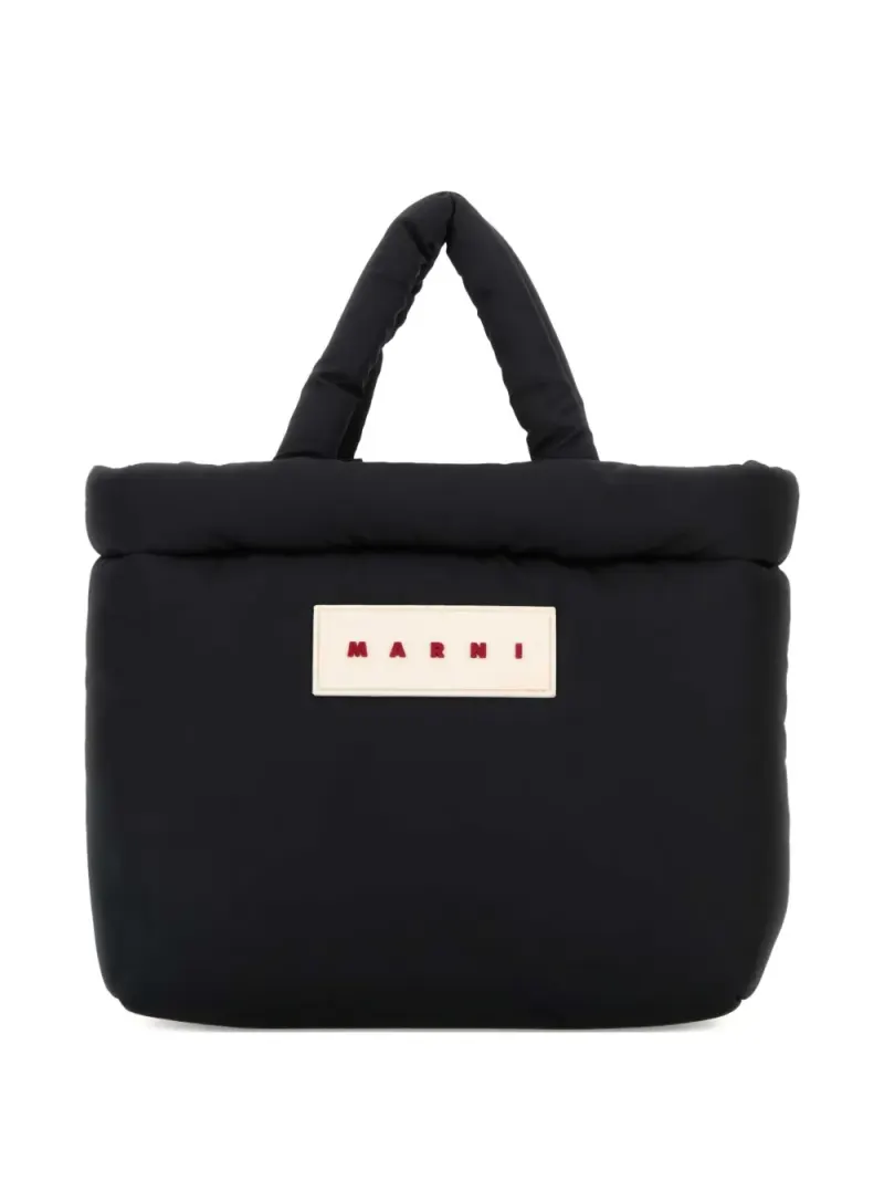 Marni Großer Puff-Tote Bag in Schwarz