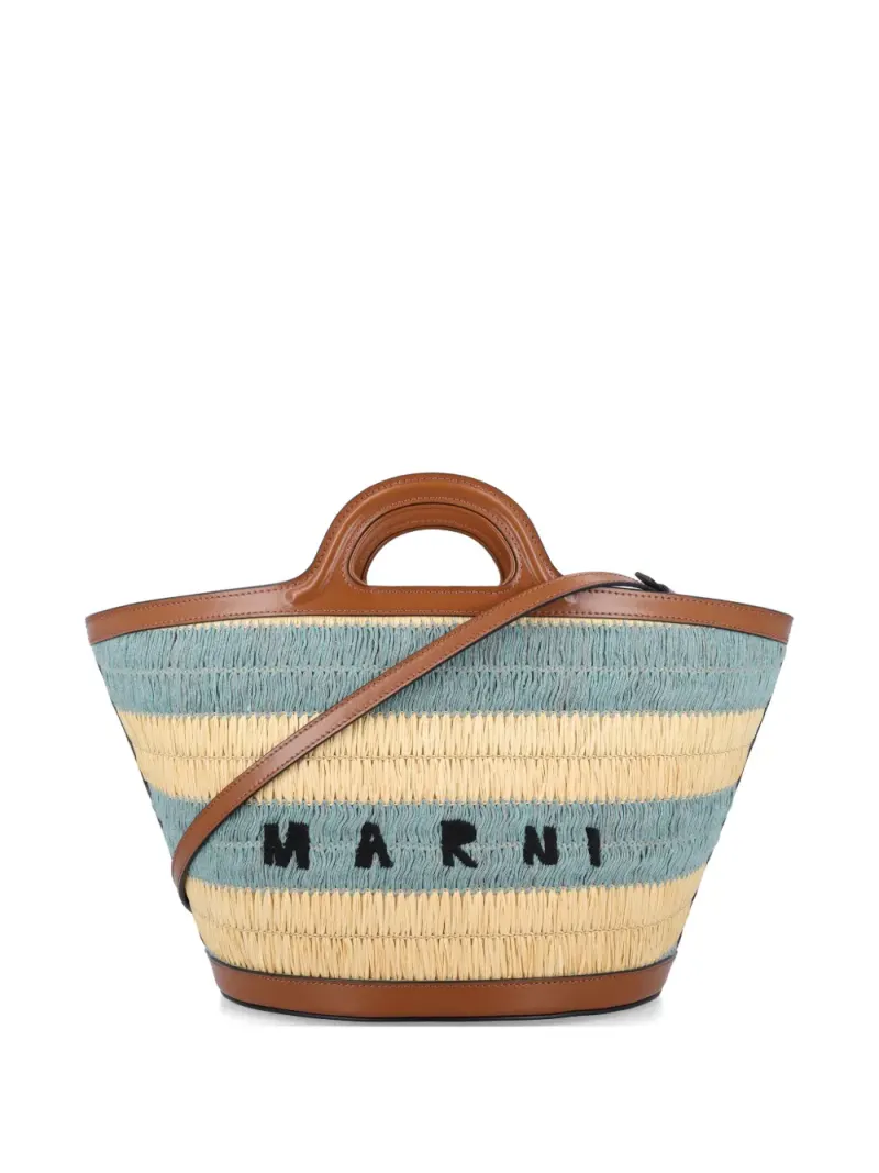 Marni Kleine Tropicalia Handtasche in Blau