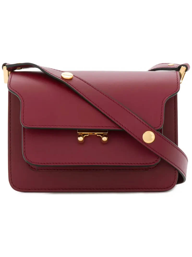 Marni Mini 'Trunk' Handtasche Mini in Rot