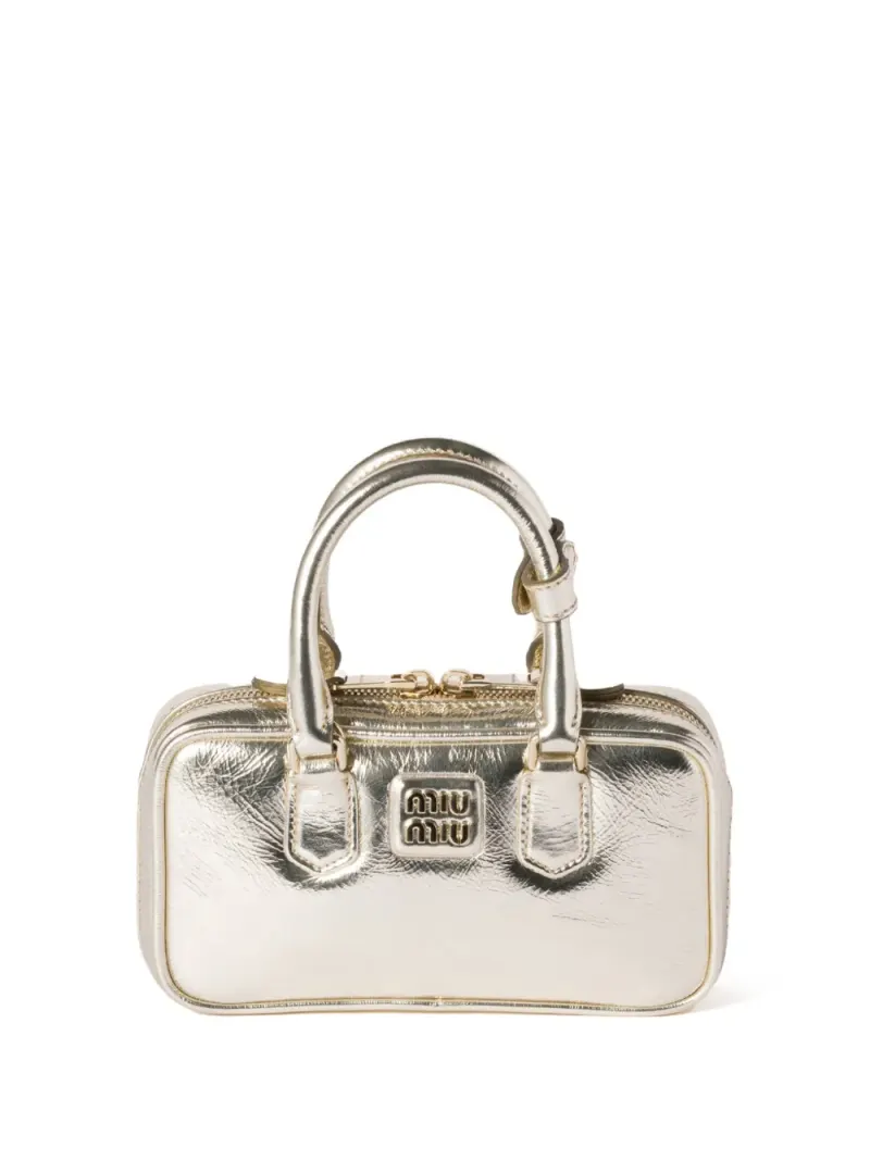Miu Miu Arcadie Mini in Silber – Tote Bags