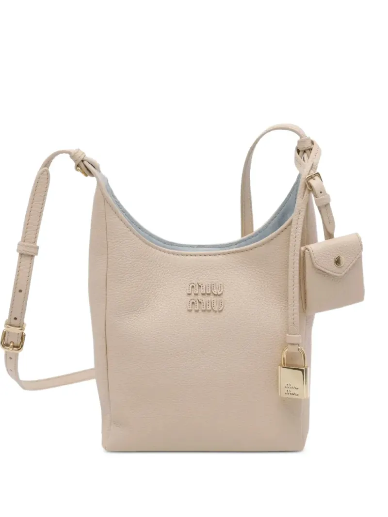 Miu Miu Beuteltasche mit Logo-Prägung