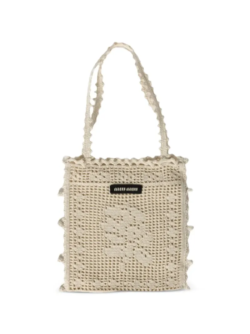 Miu Miu Gehäkelter Tote Bag