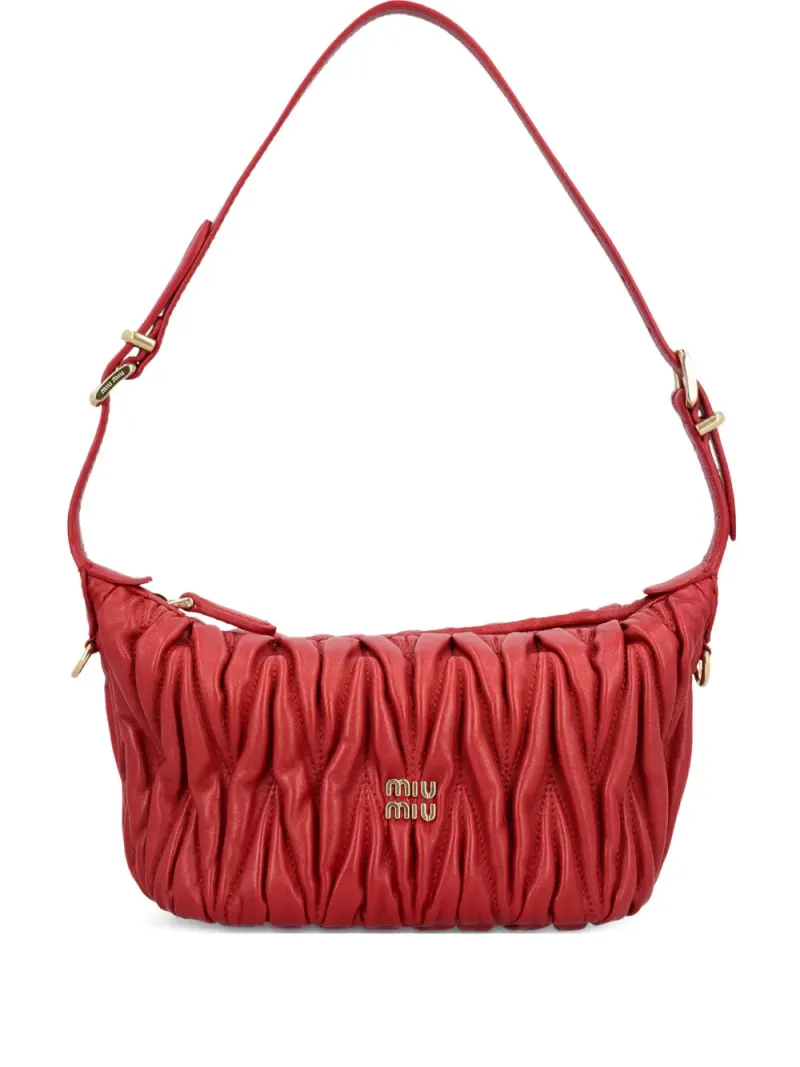 Miu Miu Geraffte Mini-Tasche Mini in Rot