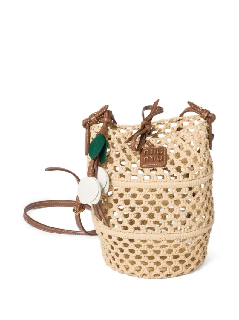 Miu Miu Häkelbeutel aus Raffia