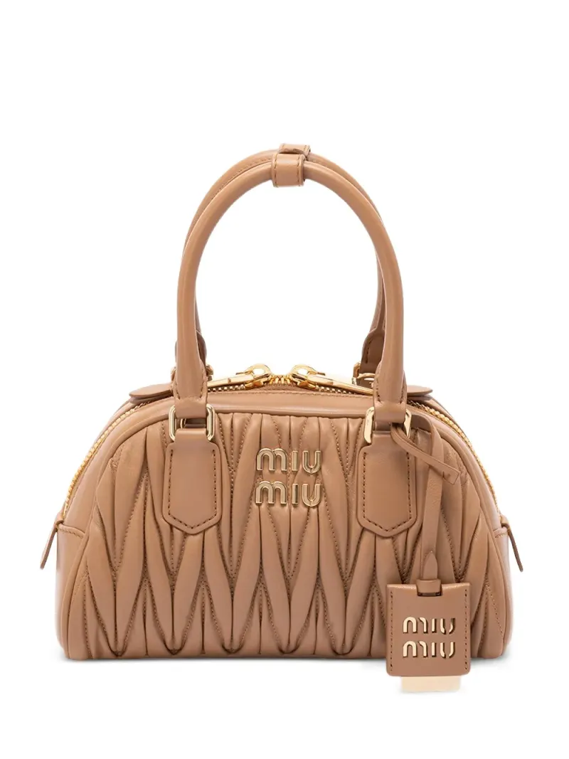 Miu Miu Klassischer Shopper in Nude